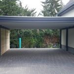 Doppelcarport-Holzblende-Fichte