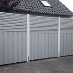 Seitenwand-Zaunanlage-Zaun-Grenze