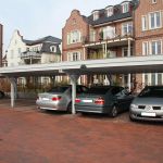 Carport-Reihenanlage-Holzblende