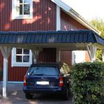 Carport mit Dachpfannenblende-Freistehend-Carport
