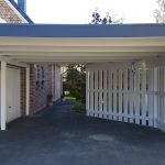 Carport mit Holzblende Wandelemente, Fichte Leimholz