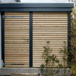 Kellerersatzraum mit Rhombusprofil und farbigen Kontrastpfosten