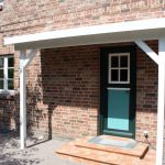 Haustürüberdachung als Pultdach