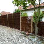 Flechtzaun-Trennwand